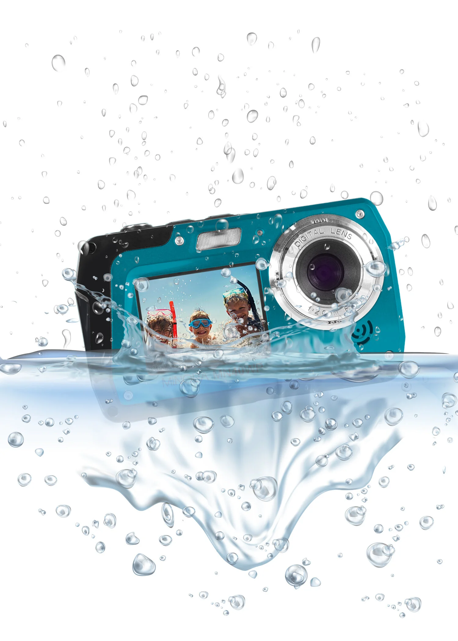MN40WP 48MP Dual Screen Waterproof Camera — Minolta Digital